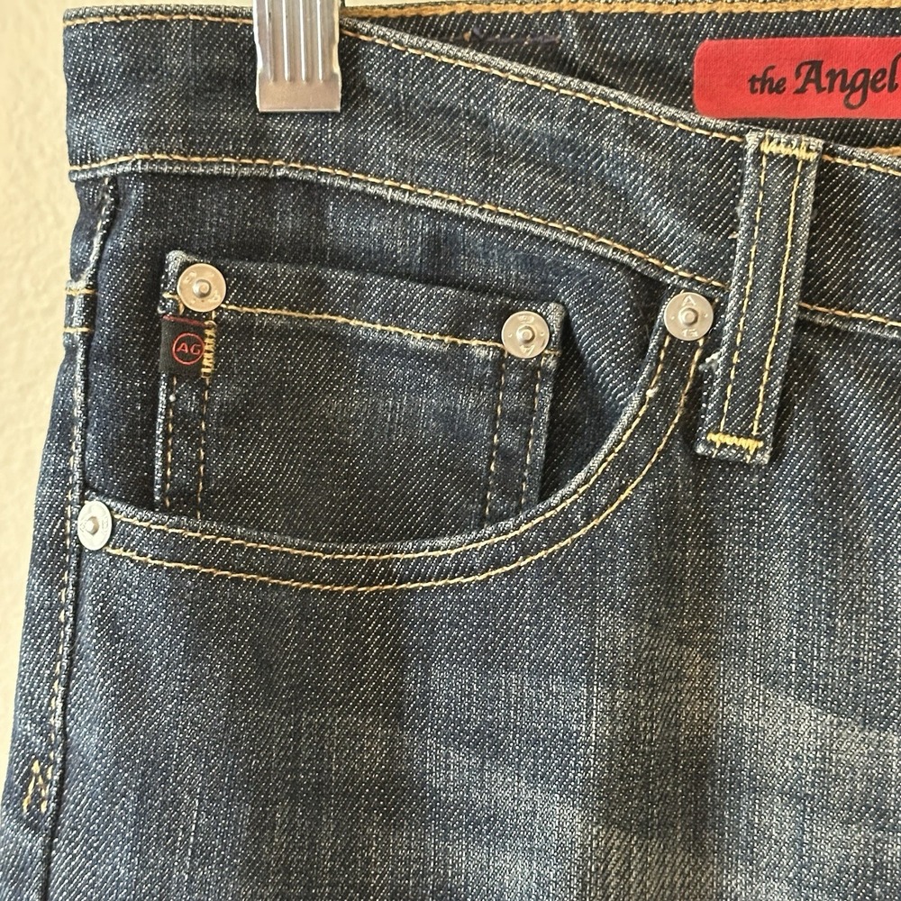 Adriano Goldschmied AG "The Angel" Flared Bootcut Blue Denim Jean Pants USA‎ 32R - Picture 5 of 16